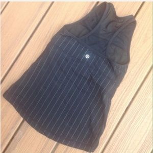 Lululemon Deep V Tank Pinstripe